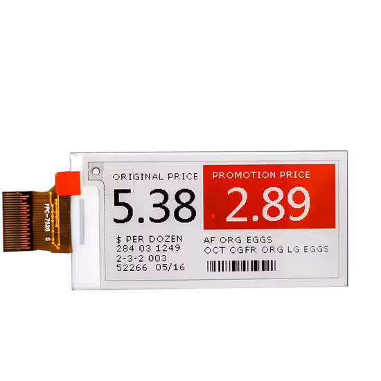 Etiquetas eletrônicas de preço digital ESL de 3 cores para supermercado